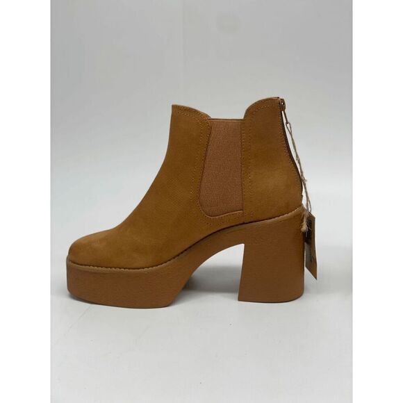 Cool Planet by Steve Madden Women's Lily Platform Booties - Dark Tan 9.5M - Picture 2 of 8